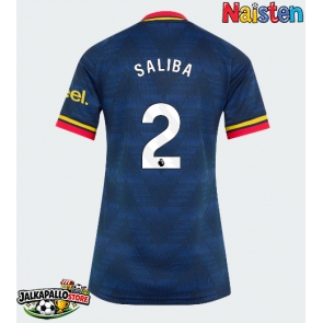 Arsenal William Saliba #2 Vieraspaita Naisten 2026-27 Lyhythihainen